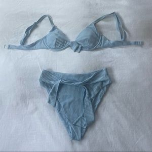 Onia Anna Tie Top & Anais Tie Bottom - Blue Bell